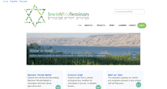 Desktop Screenshot of jewishecoseminars.com